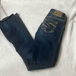 Women’s silver jeans
